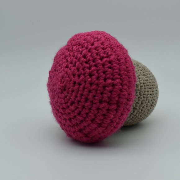 HAND CRAFTED Crochet Plush Mushroom - Picture 4 of 7